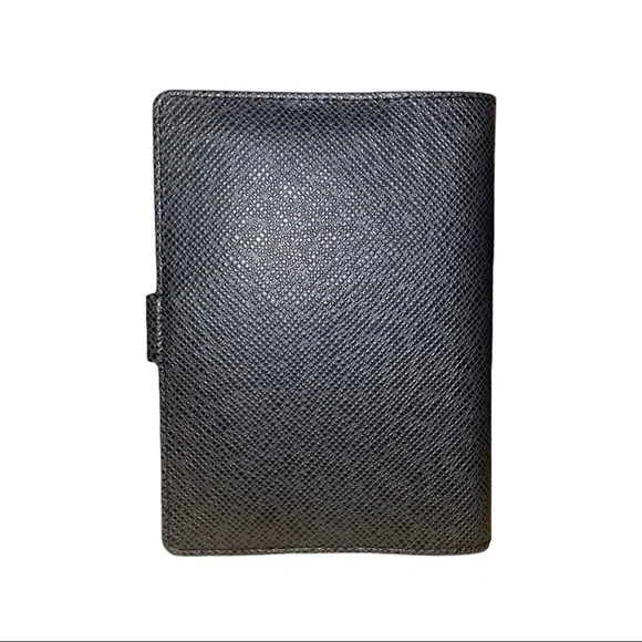 Louis Vuitton Nlack Taiga Agenda PM Leather Notebook Cover - MINT CONDITION! - Picture 2 of 7